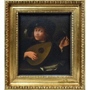 Malarz nieokreślony, XVII w., Mężczyzna z lutnią