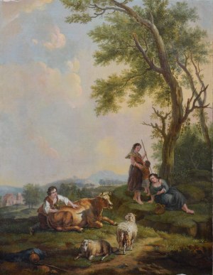 Francesco ZUCCARELLI (1702-1788) - krąg, Pasterze