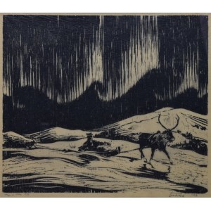 Aukusti TUHKA (1895-1973), Aurora borealis, 1937