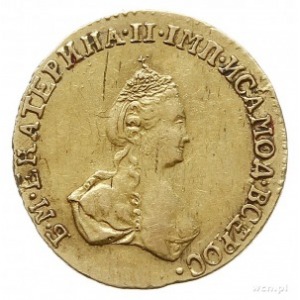 rubel 1779, Petersburg, złoto 1.18 g, Bitkin 115 (R), D...