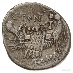C. Fonteius 114-113 pne, denar 114-113 pne, Rzym, Aw: D...
