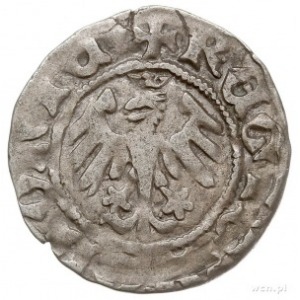 półgrosz koronny z lat 1416-1422, Wschowa, Aw: Korona, ...