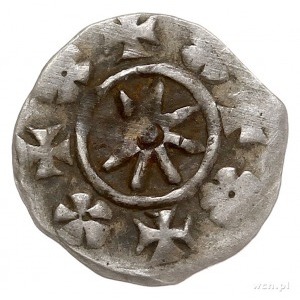 Barnim I 1264-1278, denar, Aw: Głowa gryfa w lewo, BARN...