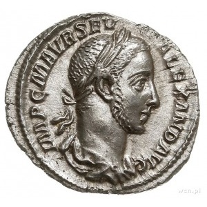 Aleksander Sewer 222-235, denar 227, Rzym, Aw: Popiersi...