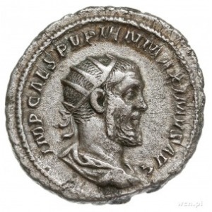 Pupienus 238, antoninian 238, Rzym, Aw: Popiersie cesar...
