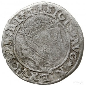 grosz na stopę litewską 1545, Wilno, Aw: Głowa króla w ...