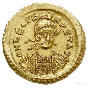 Leon I 457-473, solidus, Konstantynopol, Aw: Popiersie ...
