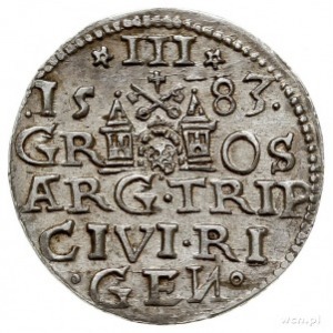 trojak 1583, Ryga, Iger R.83.1.a (R1), Gerbaszewski 16,...