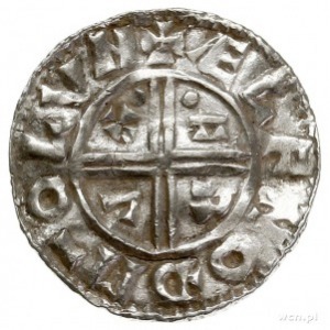Aethelred II 978-1016, denar typu crux 991-997, mennica...