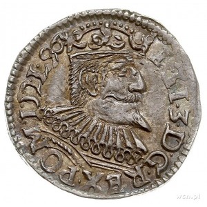 trojak 1596, Wschowa, Iger W.96.2.c, moneta dwukrotnie ...