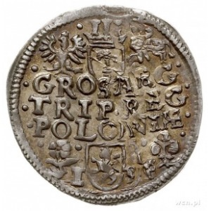 trojak 1596, Wschowa, Iger W.96.2.c, moneta dwukrotnie ...