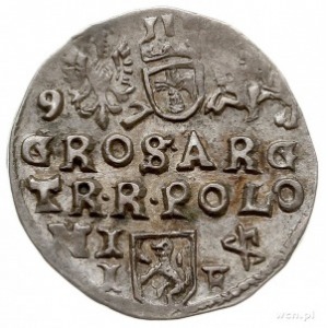 trojak 1597, Lublin, data 9-7 po bokach Orła, Iger L.97...