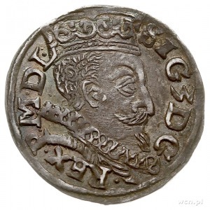 trojak 1597, Lublin, monogram Melchiora Reysnera bez ob...