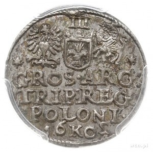 trojak 1602, Kraków, Iger K.02.1.b (R1), moneta w pudeł...