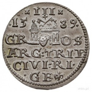 trojak 1589, Ryga, Iger R.89.3.c (R), Gerbaszewski 23, ...