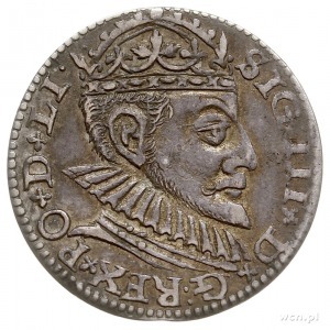 trojak 1590, Ryga, duża głowa króla, Iger R.90.2.c (R2)...