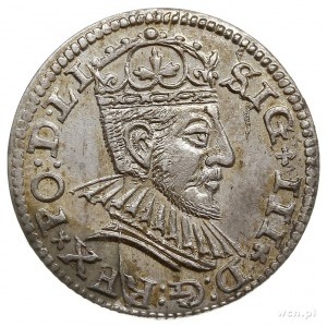 trojak 1590, Ryga, małe popiersie króla, Iger R.90.1.b,...