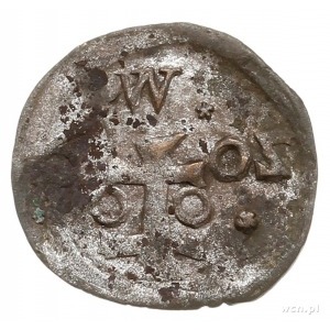 denar 1602, Wschowa, Aw: Orzeł, Rw: Herb Wschowy i data...