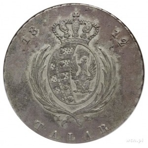 talar 1812, Warszawa, Plage 115, Dav. 247, moneta w pud...