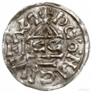 Henryk II 1002-1024, denar 1002-1009, Ratyzbona, mincer...