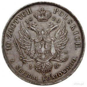 10 złotych 1820, Warszawa, Plage 23, Bitkin 819 (R), pa...