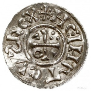 Henryk II 1002-1024, denar 1002-1009, Ratyzbona, mincer...