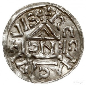 Henryk II 1002-1024, denar 1002-1009, Ratyzbona, mincer...