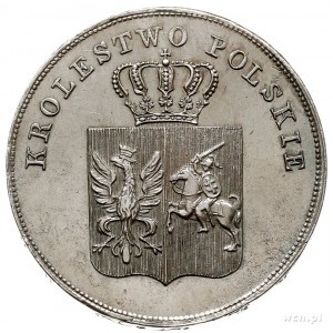 5 złotych 1831, Warszawa, Plage 272, wyczyszczone, ale ...