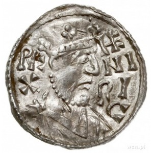 Henryk II 1002-1024, denar 1009-1024, Ratyzbona, Aw: Po...