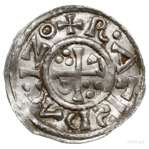 Henryk II 1002-1024, denar 1009-1024, Ratyzbona, Aw: Po...