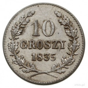 10 groszy 1835, Wiedeń, Plage 295, bardzo ładne