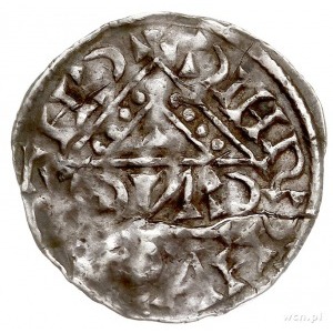 Henryk V Mozelski 1018-1026, denar 1018-1026, Ratyzbona...