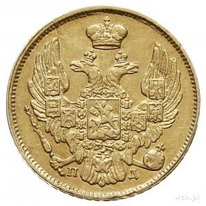 3 ruble = 20 złotych 1837, Petersburg, złoto 3.90 g, Pl...