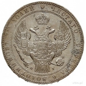 1 1/2 rubla = 10 złotych 1833, Petersburg, Plage 313, B...