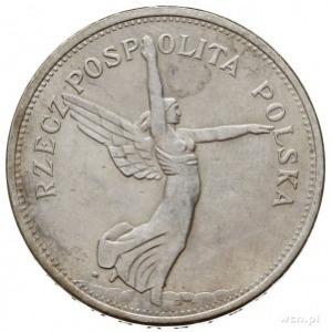 5 złotych 1931, Warszawa, “Nike”, Parchimowicz 114.d, p...