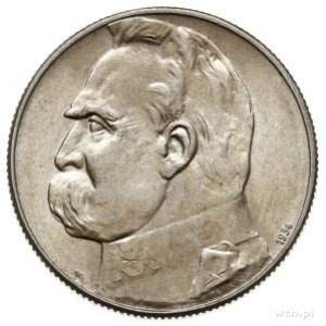 5 złotych 1934, Warszawa, Józef Piłsudski - Orzeł Strze...