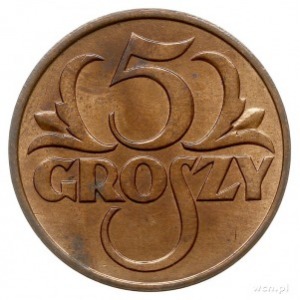 5 groszy 1931, Warszawa, Parchimowicz 103.e, piękne, w ...