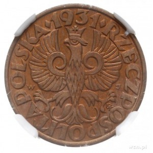 5 groszy 1931, Warszawa, Parchimowicz 103.e, moneta w p...