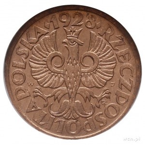 1 grosz 1928, Warszawa, Parchimowicz 101.d, moneta w pu...
