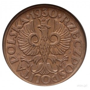 1 grosz 1930, Warszawa, Parchimowicz 101.e, moneta w pu...