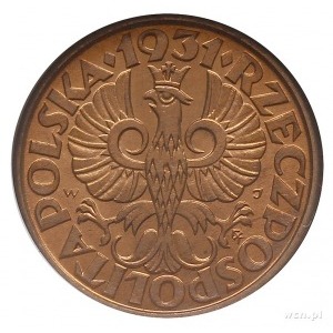 1 grosz 1931, Warszawa, Parchimowicz 101.f, moneta w pu...