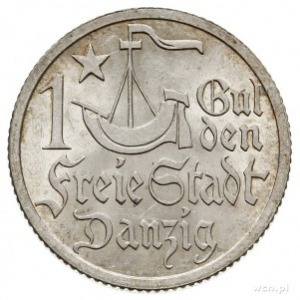 1 gulden 1923, Utrecht, Koga, Parchimowicz 61.a, wyśmie...