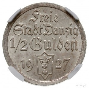 1/2 guldena 1927, Berlin, Koga, Parchimowicz 61.c, mone...