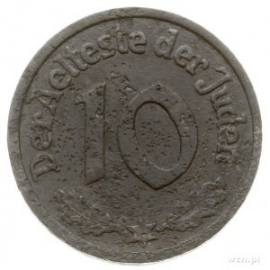 10 fenigów 1942, Łódź, magnez, Parchimowicz P.25, monet...