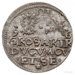 trojak 1596, Mitawa, Iger KuF.96.1.a (R4), Gerbaszewski...