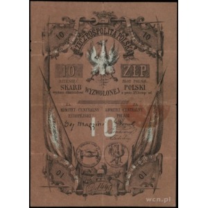 10 złotych (1853), seria D, numeracja 1449, Lucow 201a ...