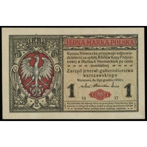 1 marka polska 9.12.1916, jenerał, seria A, numeracja 1...
