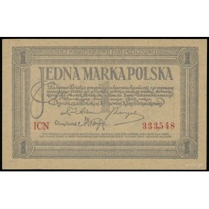 1 marka polska 17.05.1919, seria ICN, numeracja 333548,...