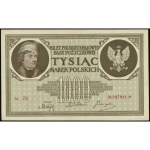 1.000 marek polskich 17.05.1919, seria ZS, numeracja 02...