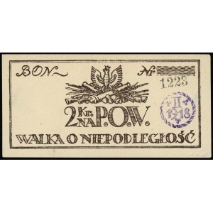 Polska Organizacja Wojskowa, 2 korony, numeracja 1223, ...